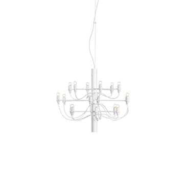 Flos - Lampada a sospensione 2097/18 Frosted Bulbs bianco opaco