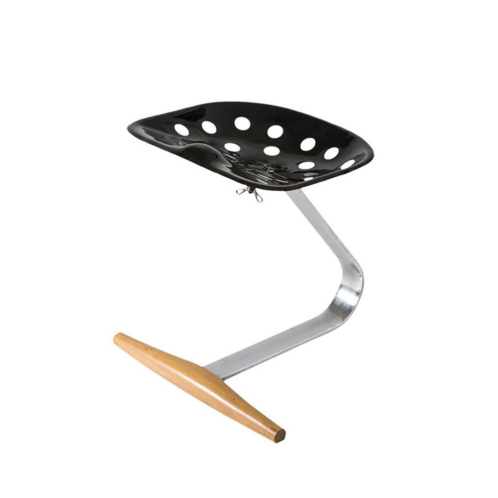 Zanotta Sgabello Mezzadro nero LONGHO Design Concept Store