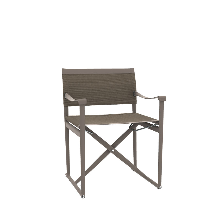 B&B Italia – Sedia pieghevole con braccioli Mirto Outdoor