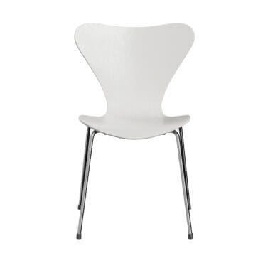 Fritz Hansen - Sedia Series 7 base cromo scocca White Ash