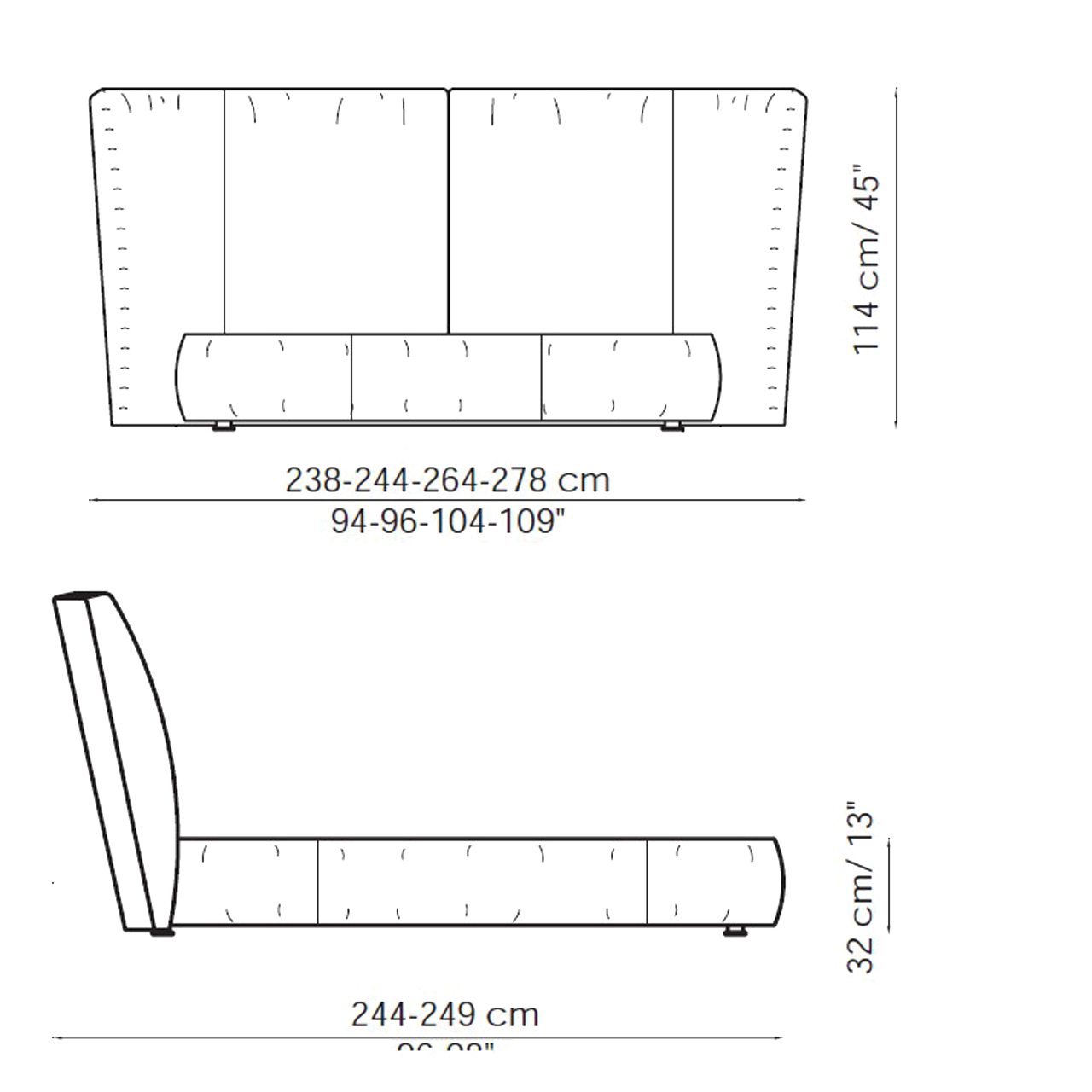 Bonaldo Letto matrimoniale Youniverse 160x200 LONGHO Design