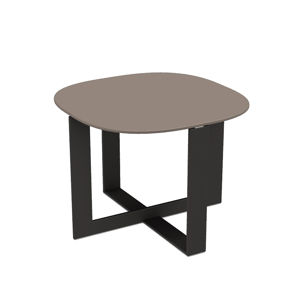 Molteni – Tavolino Domino Next gambe struttura peltro piano