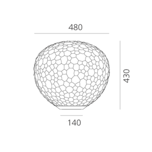 Artemide Lampada da Tavolo Meteorite d48 Longho Design Palermo