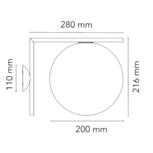 Flos Lampada da Parete IC CW 1 Longho Design Palermo