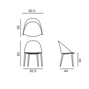 Arper-sedia-Cila longho Design palermo