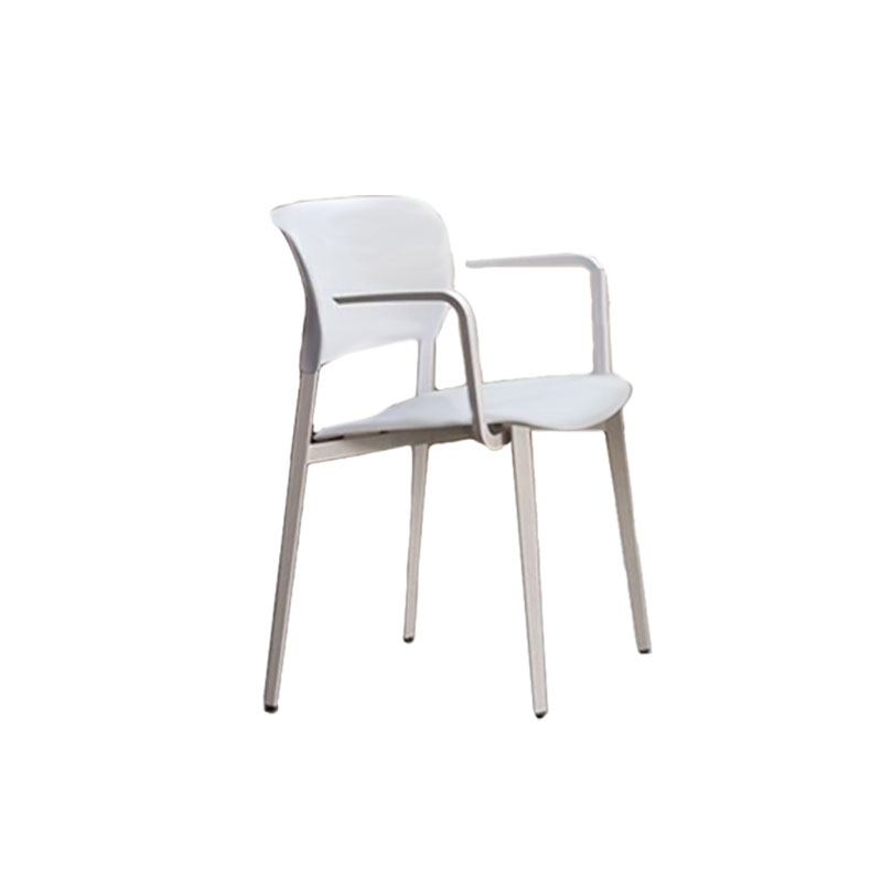 Desalto - Sedia Ply con Braccioli Bianca - LONGHO | Design Concept Store