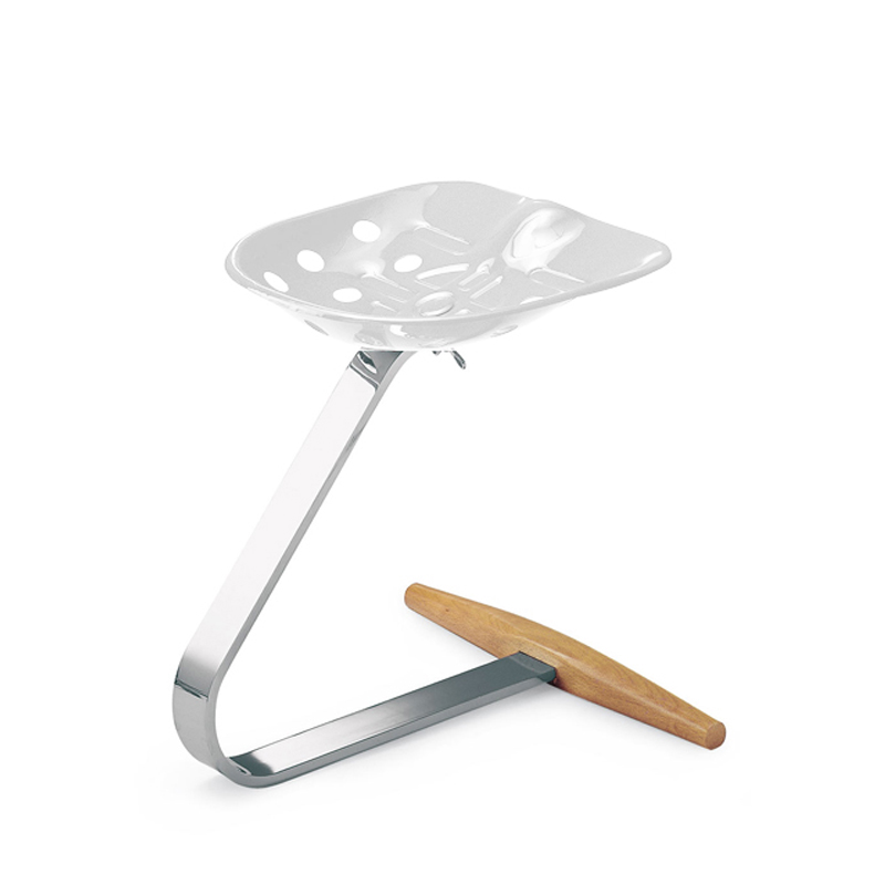 Zanotta Sgabello Mezzadro bianco LONGHO Design Concept Store