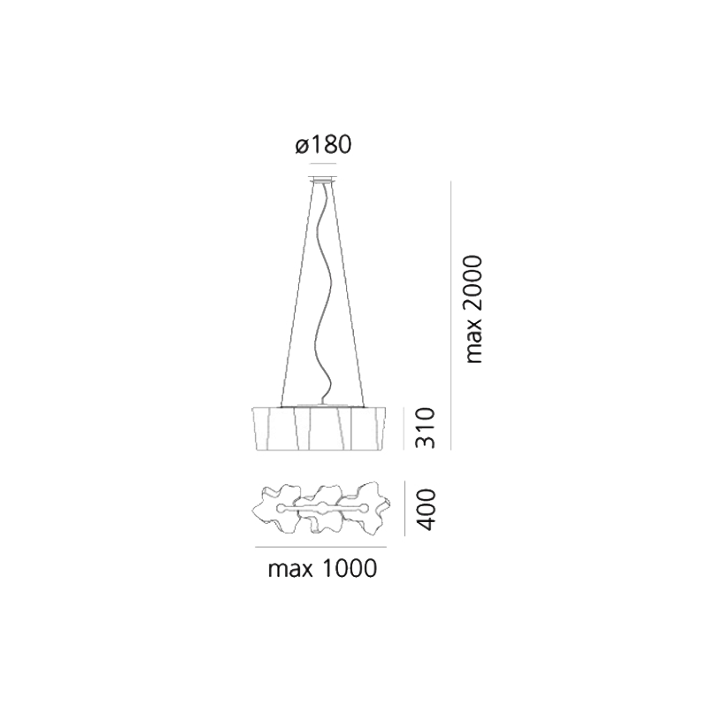 Royal Designs, Inc. Copricorda e catena 1,2 m tessuto tipo seta, per illuminazione a sospensione e gestione cavi, chiusura a strappo, confezione da 1