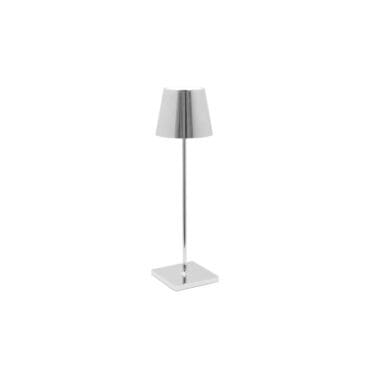 Zafferano - Lampada da tavolo Poldina cromo lucido