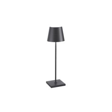 Zafferano Lampada da tavolo Poldina Pro grigio scuro