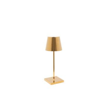 Zafferano - Lampada da tavolo Poldina mini oro lucido
