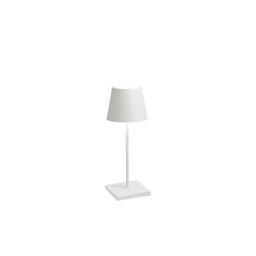 Zafferano Lampada da tavolo Poldina mini bianco