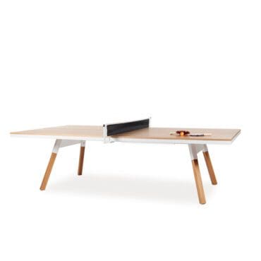 Rs barcelona - Tavolo da ping pong You and me 274x184 rovere bianco