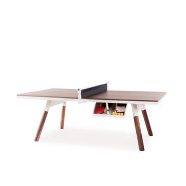 Rs barcelona - Tavolo da ping pong You and me 274x184 noce bianco