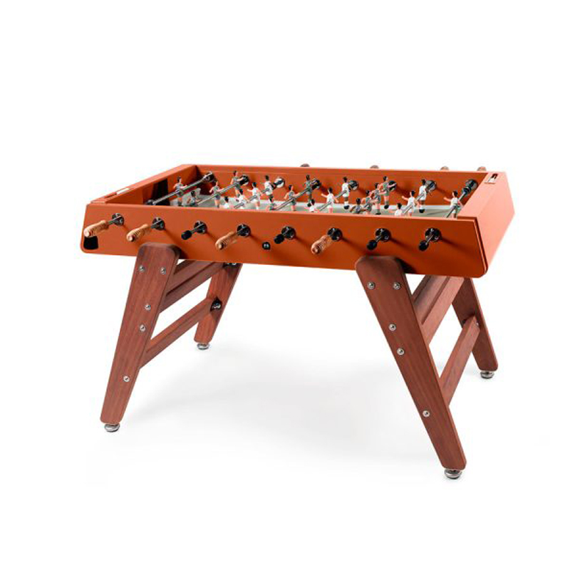 Calcio Balilla In Legno Teorema - 69x60x62 Cm, 6 Aste, 18 Calciatori, Per Interni Ed Esterni Coperti