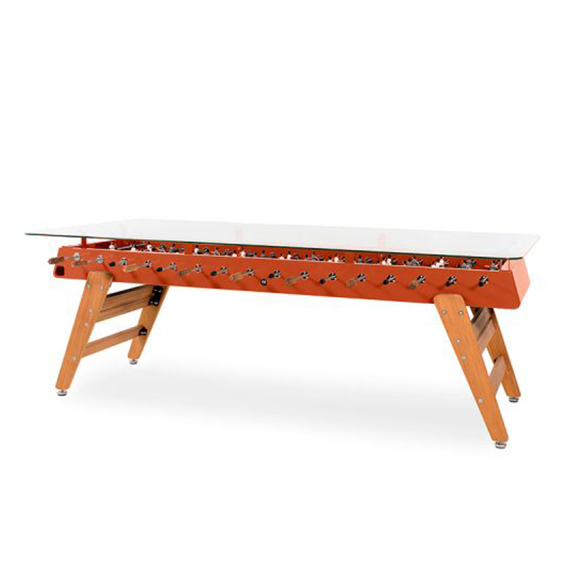Tovaglia ABAKUHAUS Bowling Palla Crashing - Rettangolare 140x200 Cm, Raso Di Seta, Rosso/Arancio/Bianco