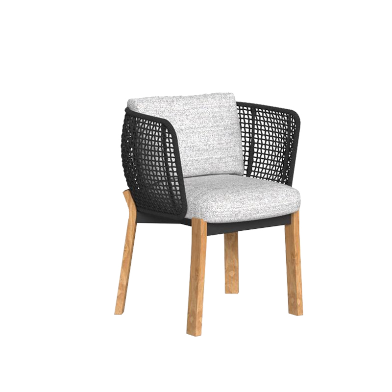 Talenti – Poltrona Dining Argo Wood natural mambo white LONGHO