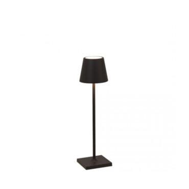 Zafferano - Lampada da tavolo Poldina micro nero