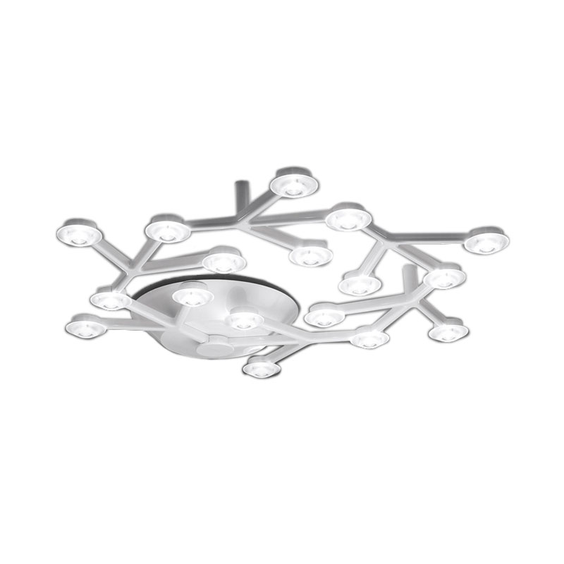 Lampada A Soffitto LED A Tre Anelli In Cristallo: Plafoniera Moderna Dimmerabile Con Telecomando Per Soggiorno E Camera Da Letto (3000K-6000K) - 6