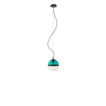 Cappellini - Lampada a sospensione Cord Lamp d22 Verde smeraldo