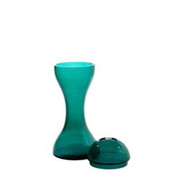 Cappellini – Vaso Glass Newson Vase verde smeraldo con coperchio