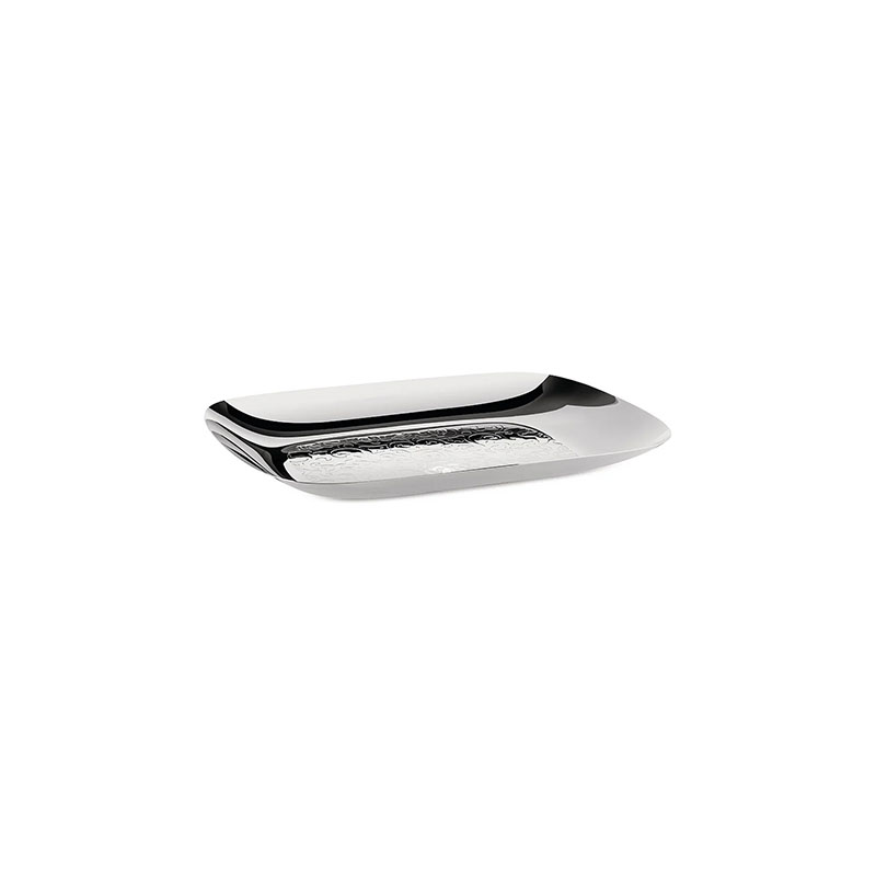 Alessi MT07 Vassoio Da Mensa In Acciaio Inox – Design Mario Trimarchi – Collezione La Stanza Dello Scirocco – 60x35x5,5 Cm
