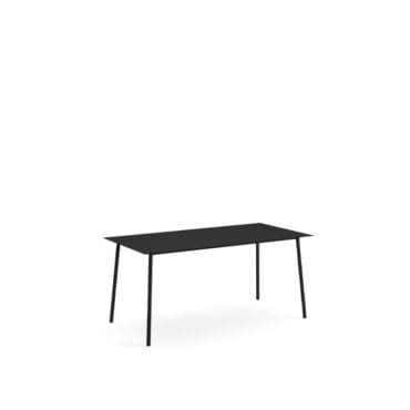 Arper - Tavolo Onemm 160x80 monocolore nero