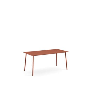 Arper - Tavolo Onemm 160x80 monocolore terra rossa