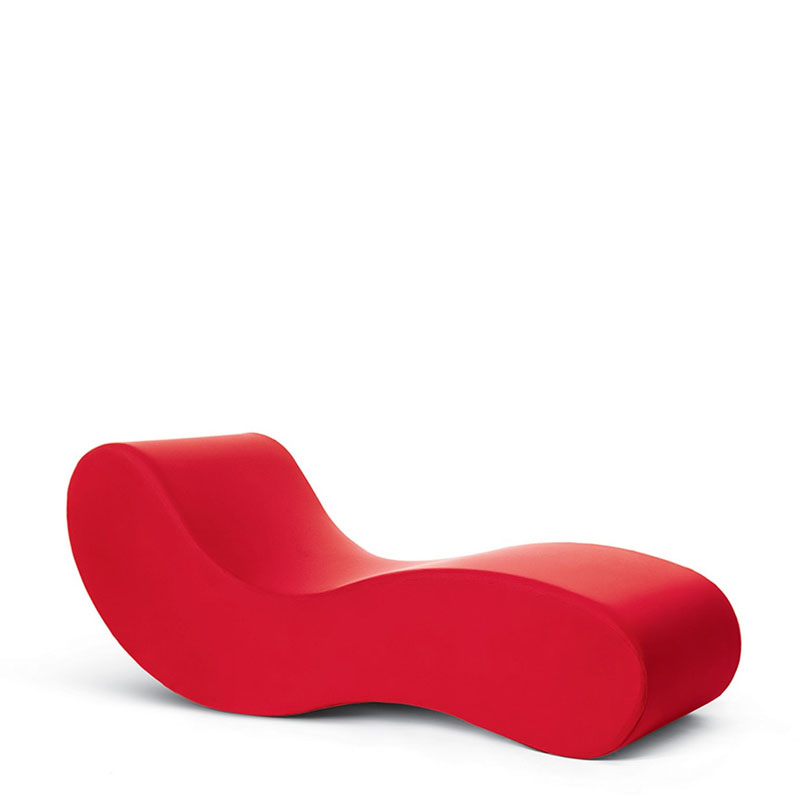 Gufram Chaise lounge Alvar rosso LONGHO Design Concept Store