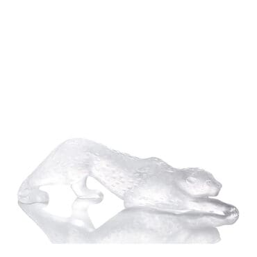 Lalique - Scultura Zeila Pantera grande cristallo trasparente