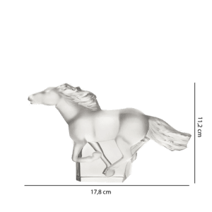 Lalique - Kazak Horse sculpture clear crystal
