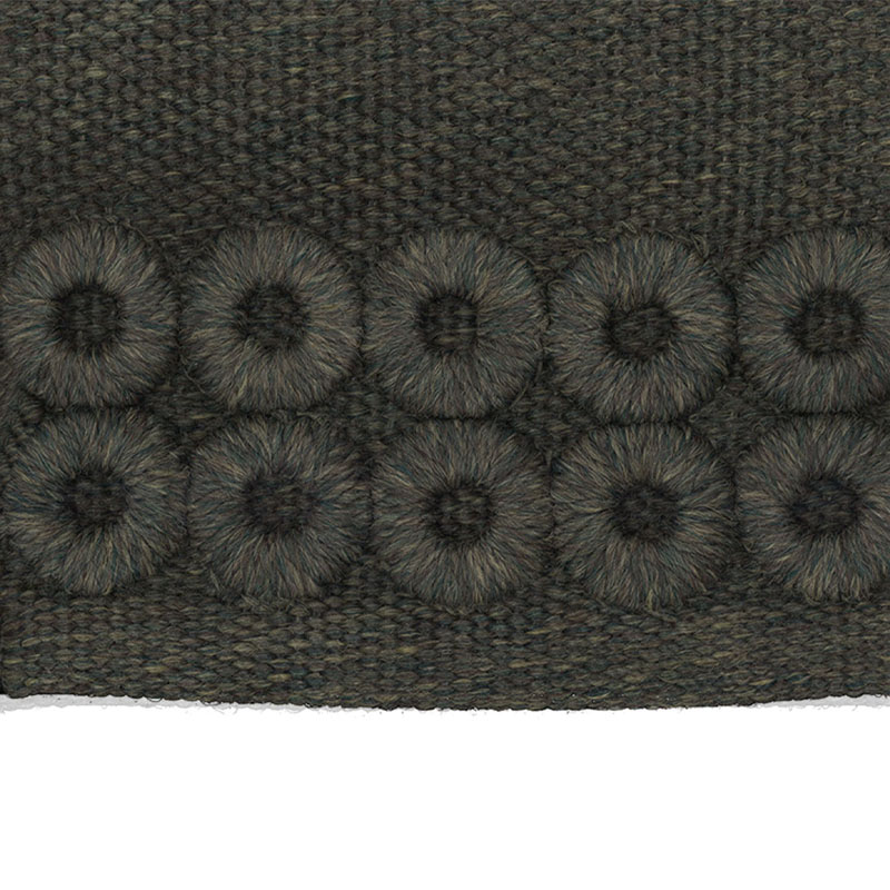 Talenti – Tappeto Tondo Fabric Quadro dark green d200