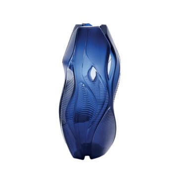 Lalique - Vaso Manifesto Zaha Hadid e Lalique cristallo blu notte