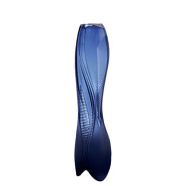 Lalique - Vaso Visio Zaha Hadid e Lalique cristallo blu notte