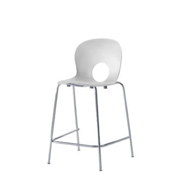Rexite - Sgabello medio Olivia bianco set 2Pz