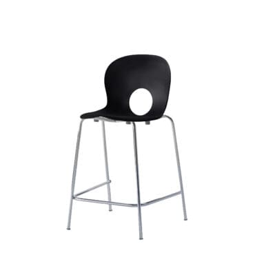Rexite - Sgabello medio Olivia nero set 2Pz