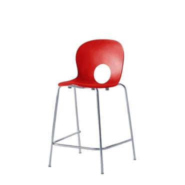 Rexite - Sgabello medio Olivia rosso Set 2Pz