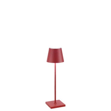 Zafferano - Lampada da tavolo Poldina rosso