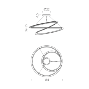 Nemo Lampada a sospensione Kepler Minor Longho Design Palermo