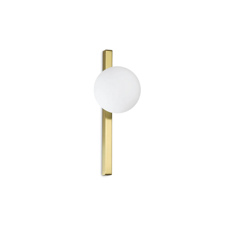Lampada Da Parete Binomio Ap1 Nero Ideal-Lux