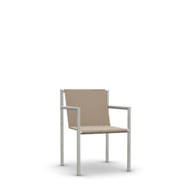 Roda - Sedia con braccioli Plein Air 059 milk/sand