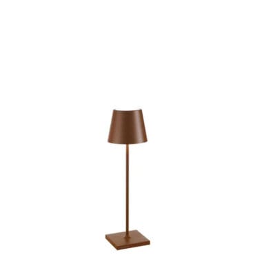 Zafferano - Lampada da tavolo Poldina corten