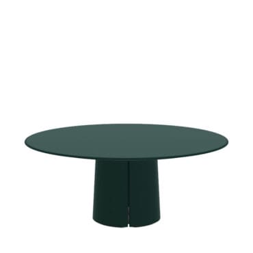Molteni Tavolo Mateo d180 base e top laccato lucido pine green 1 Longho Design Palermo