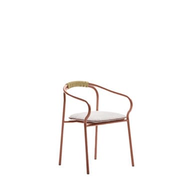 Unopiù Sedia con cuscino seduta Salò Terracotta Longho Design Palermo
