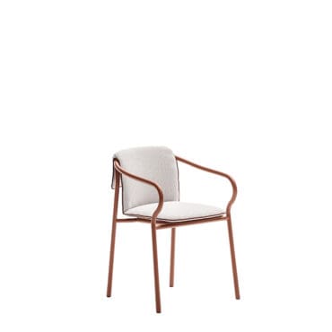 Unopiù Sedia con cuscino seduta e schienale Salò Terracotta Longho Design Palermo