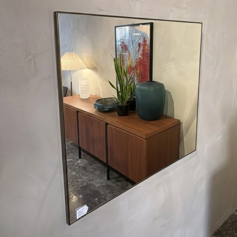 Driade Specchio No Frame 80x80 ottone Longho Design Palermo