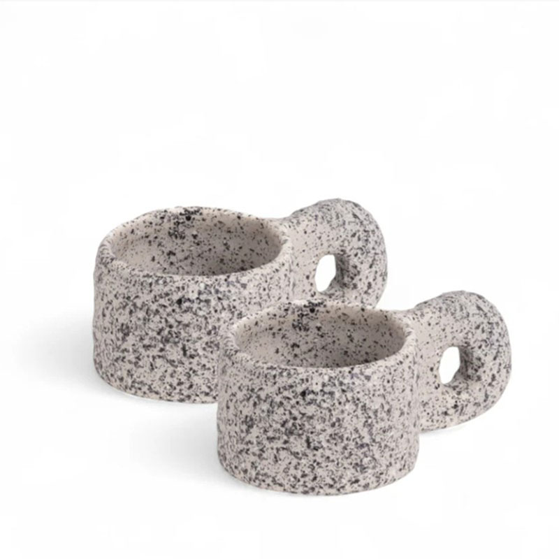 Seletti - Set di 2 tazze da caffè Newlithic - | Design Concept Store