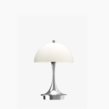 Louis Poulsen Lampada da tavolo Panthella 160 Chrome Opal Beige Longho Design Palermo