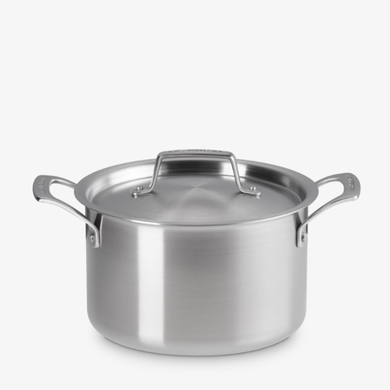 Le Creuset Casseruola Buffet In Ghisa Smaltata Con Coperchio In Vetro, 3.5 Qt - Colore Azzurro Esclusivo