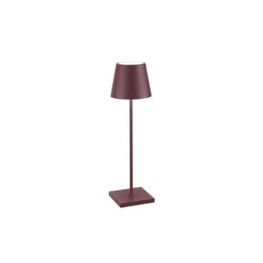 Zafferano Lampada da tavolo Poldina bordeaux longho design palermo